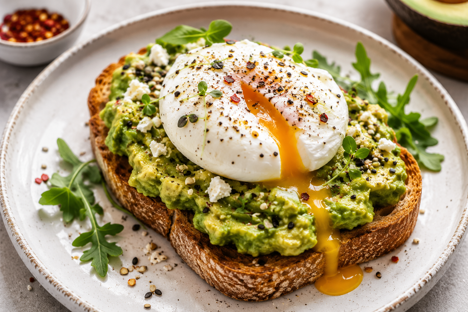 Avocado Toast with Poached Egg
